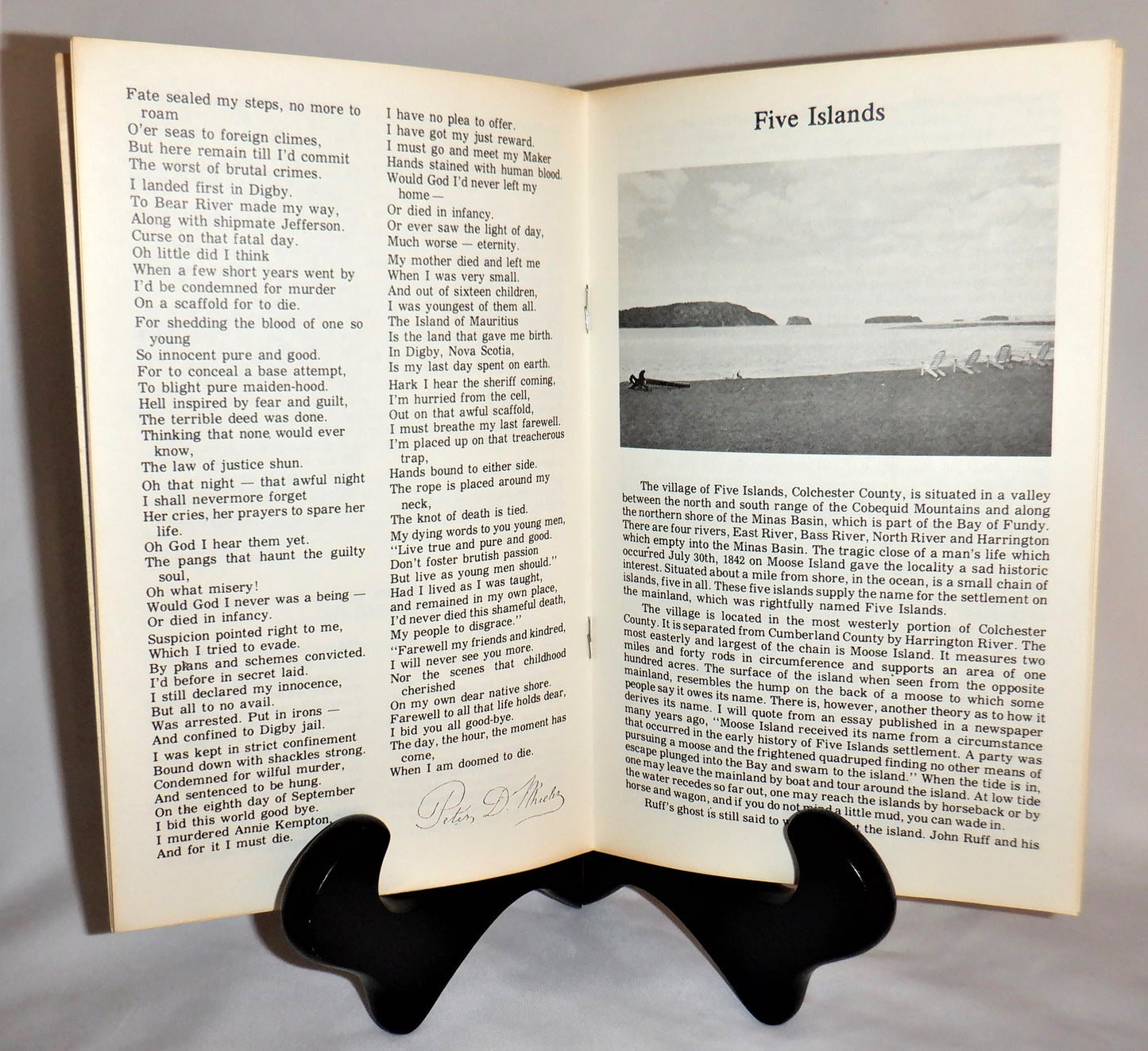 THE OCEAN WAVES IN NOVA SCOTIA, Stories & Poems by Ted Simpson, 1978