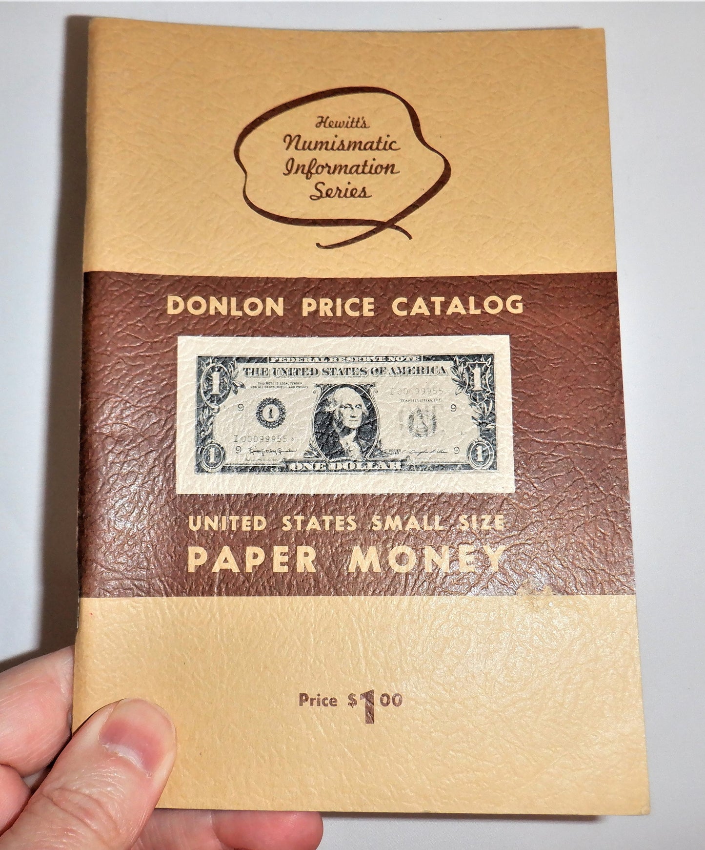 VINTAGE DONLON PRICE CATALOG 1964: United States Small Size Paper Money Guide Book