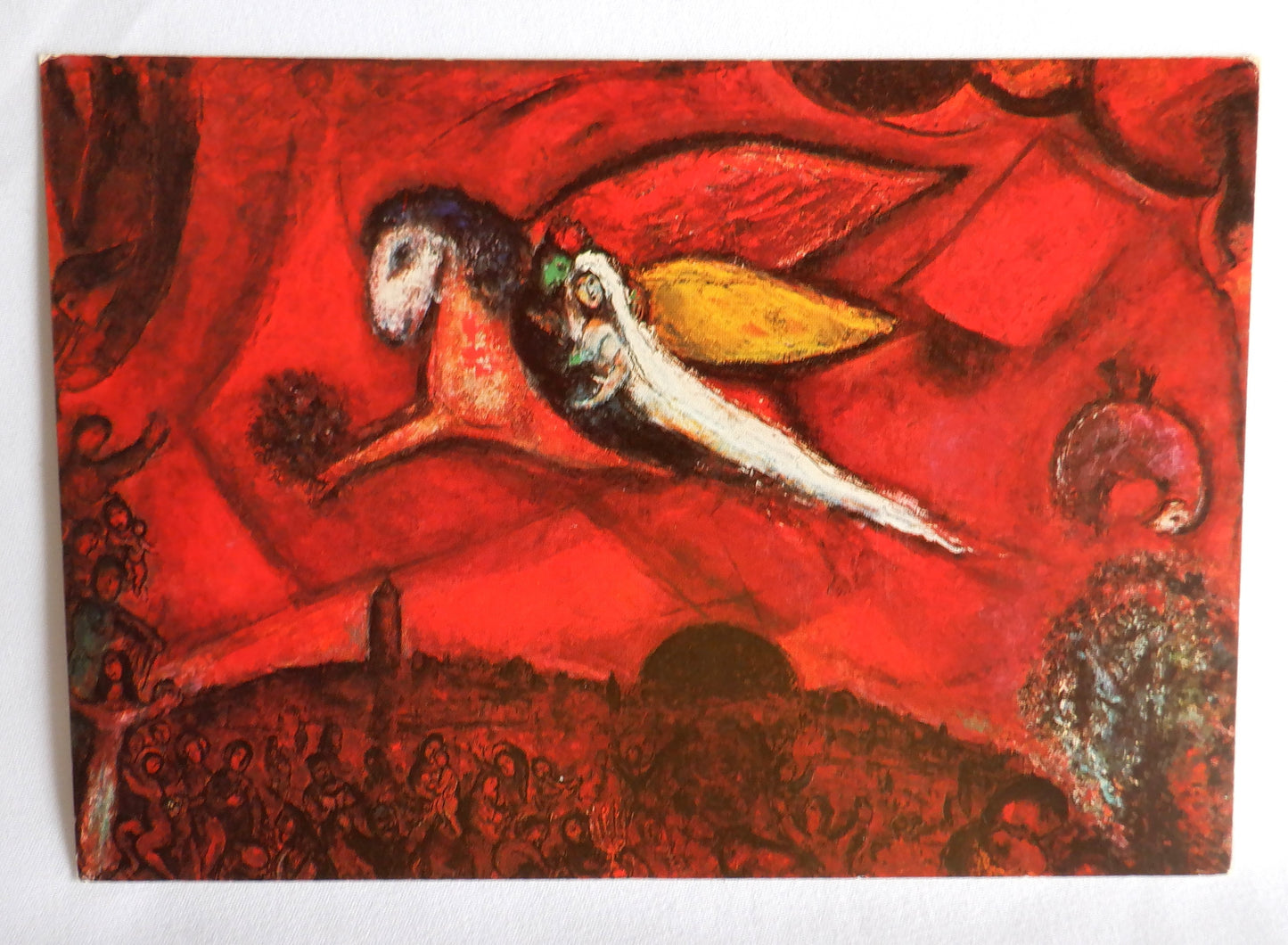 POSTCARD, Set of 4, Stunning Vibrant Paintings by MARC CHAGALL from FRANCE