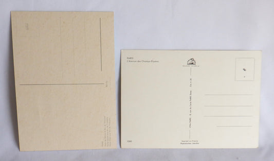 POSTCARD, Set of 2, Vintage Paris Champs-Elysees, Arc de Triomphe in FRANCE