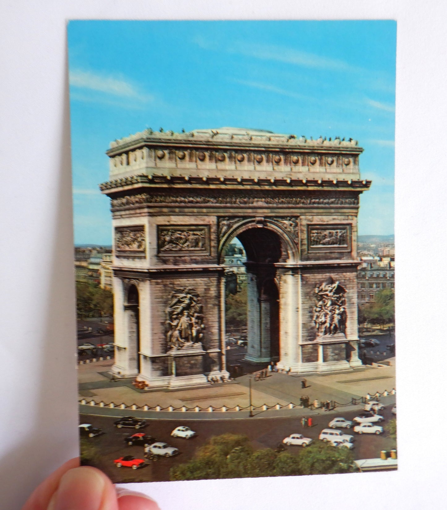 POSTCARD, Set of 2, Vintage Paris Champs-Elysees, Arc de Triomphe in FRANCE
