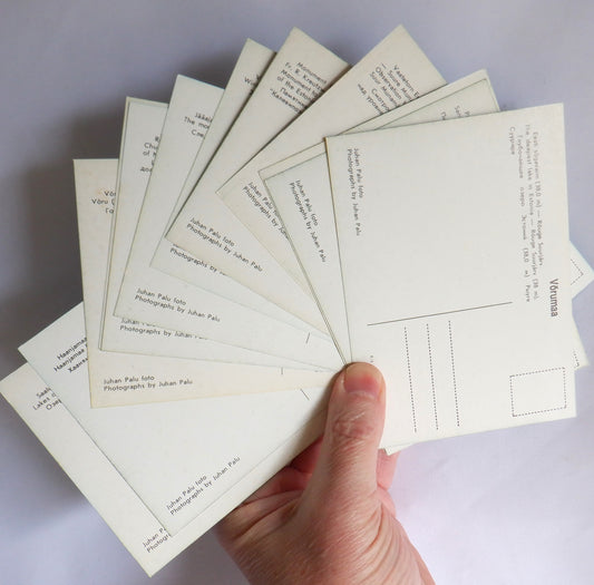 POSTCARD, Set of 12, Various Vintage Vorumaa Rural Scenes Postcards from ESTONIA