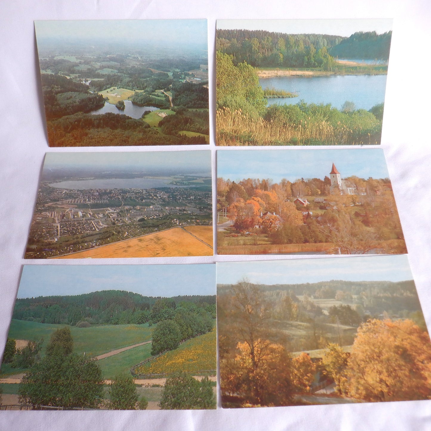 POSTCARD, Set of 12, Various Vintage Vorumaa Rural Scenes Postcards from ESTONIA