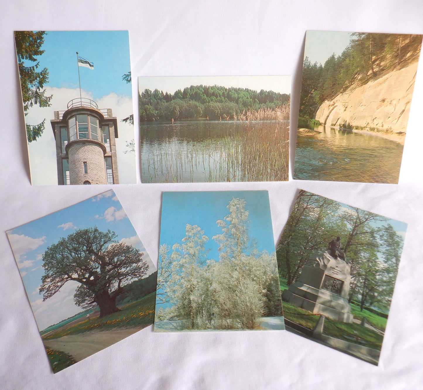 POSTCARD, Set of 12, Various Vintage Vorumaa Rural Scenes Postcards from ESTONIA
