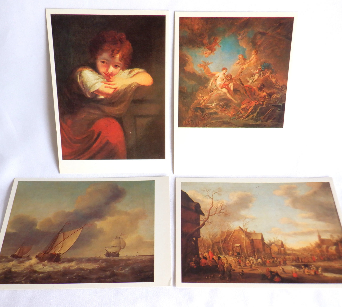 POSTCARD, Set of 12, Vintage Postcards of Various Moscow Buildings, Artwork, Kremlin, RUSSIA