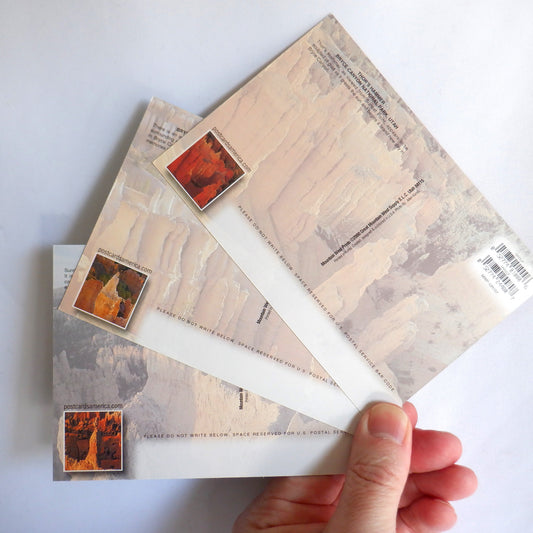 POSTCARD, Set of 3, Stunning Vintage Postcards of Bryce Canyon Hoodoos in Utah, UNITED STATES OF AMERICA