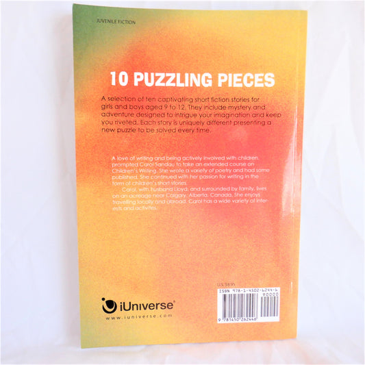 10 PUZZLING PIECES, A Short Story Collection for Young Readers, by Carol E. Sandau (1st Ed. SIGNED)