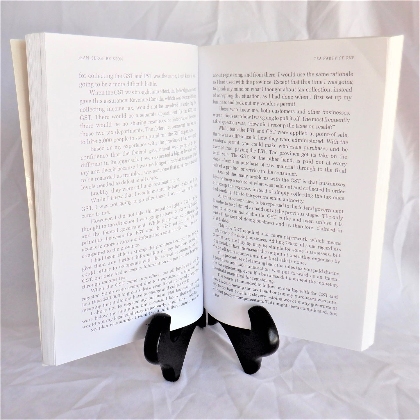 TEA PARTY FOR ONE, All Governments Invited! By Jean-Serge Brisson (1st Ed. SIGNED)