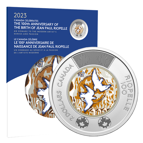 2023 Commemorative Collector 7-COIN Keepsake Card – 100th Anniversary of the Birth of Jean Paul Riopelle