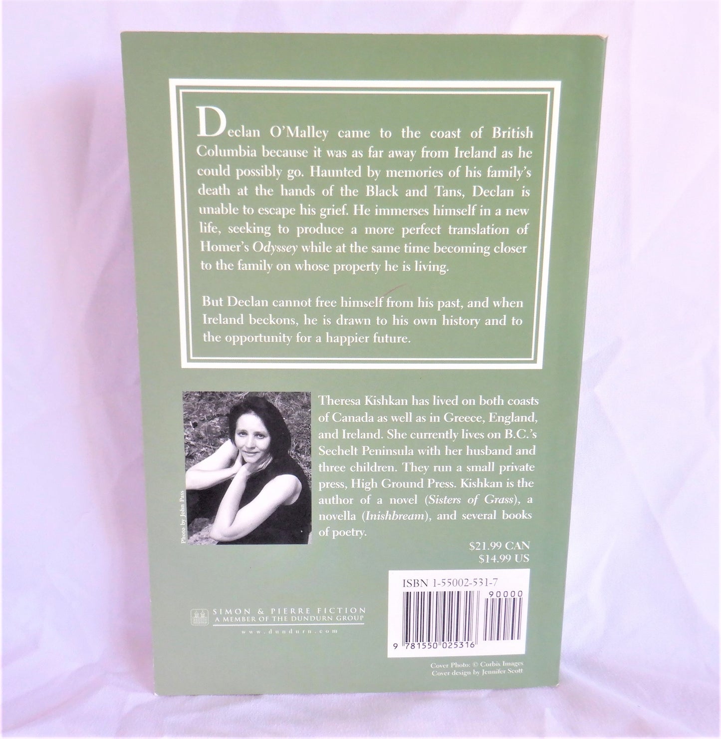 A MAN IN A DISTANT FIELD, A Novel by Therese Kishkan (1st Ed. SIGNED)