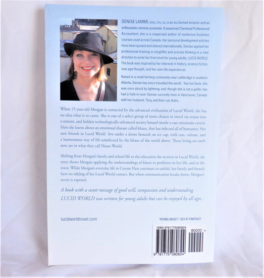 LUCID WORLD, A New-Age Young Adult Science-Fiction Book, by Denise Lammi (1st Ed. SIGNED)