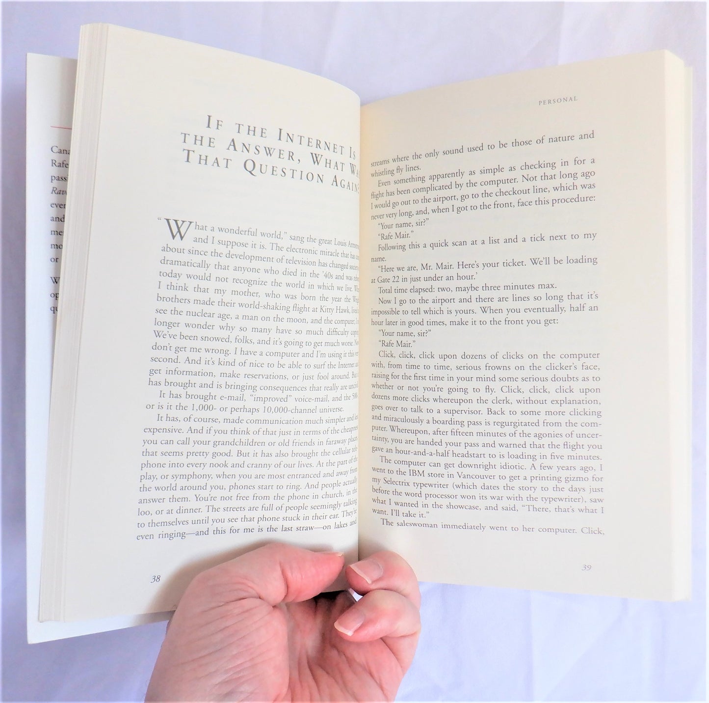 RANTS, RAVES & Recollections, Stories by Rafe Mair (1st Ed. SIGNED)