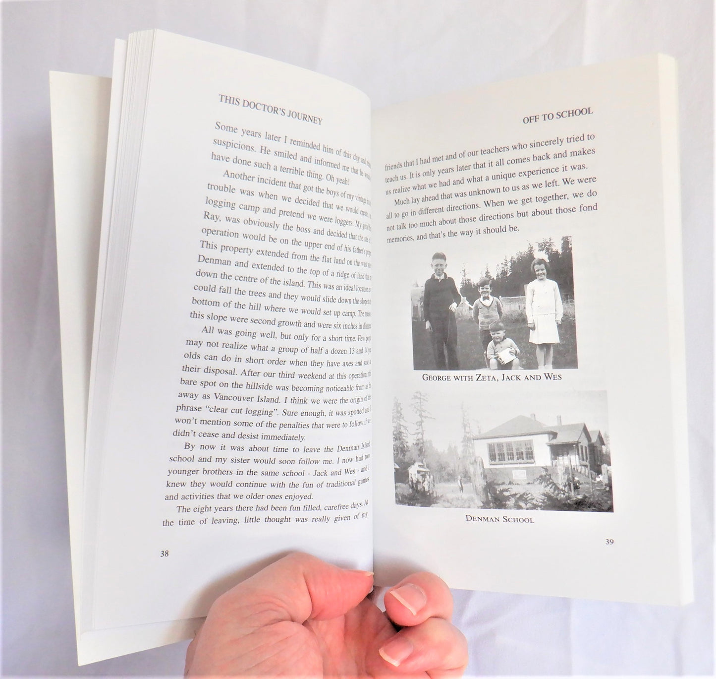 THIS DOCTOR'S JOURNEY, A Comox Valley Doctor's Story by George Piercy M.D. (1st Ed. SIGNED)