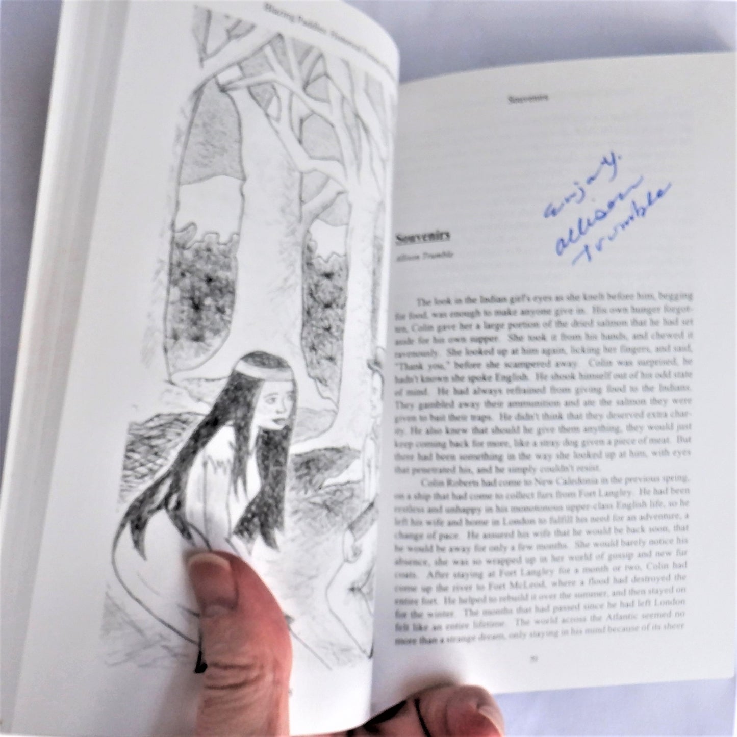 BLAZING PADDLES, HISTORICAL FICTION OF BRITISH COLUMBIA, Short Stories by the BC History Club at Highland Secondary School, Comox, BC (1st Ed. SIGNED)