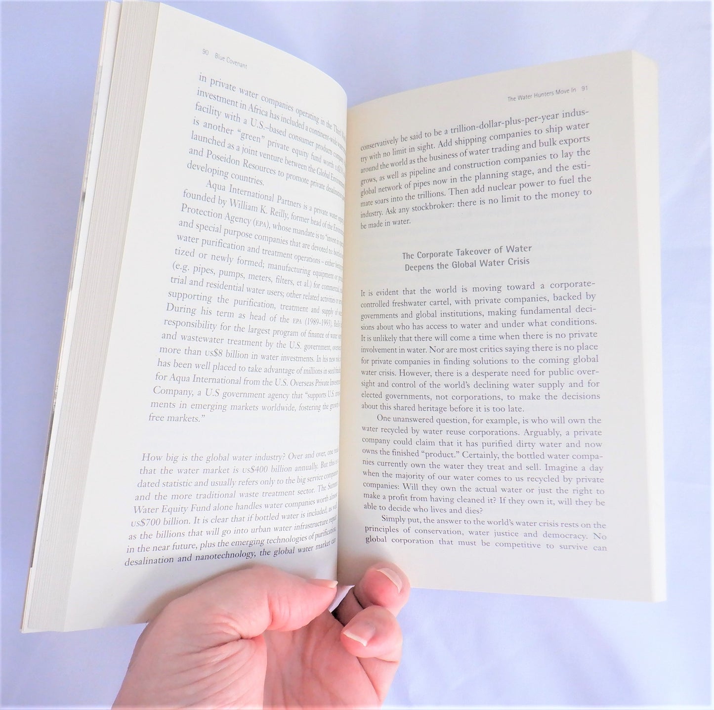 BLUE COVENANT, The Global Water Crisis and the Coming Battle, by Maude Barlow (1st Ed. SIGNED)