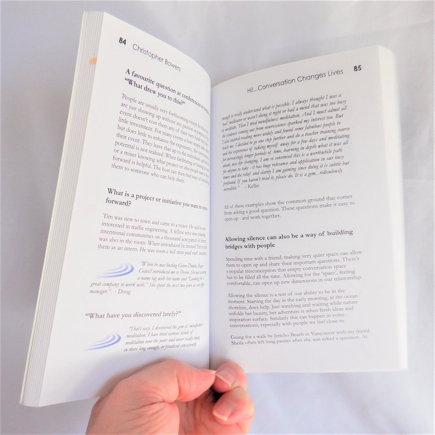 Hi! CONVERSATION CHANGES LIVES, by Christopher Bowers (1st Ed. SIGNED)