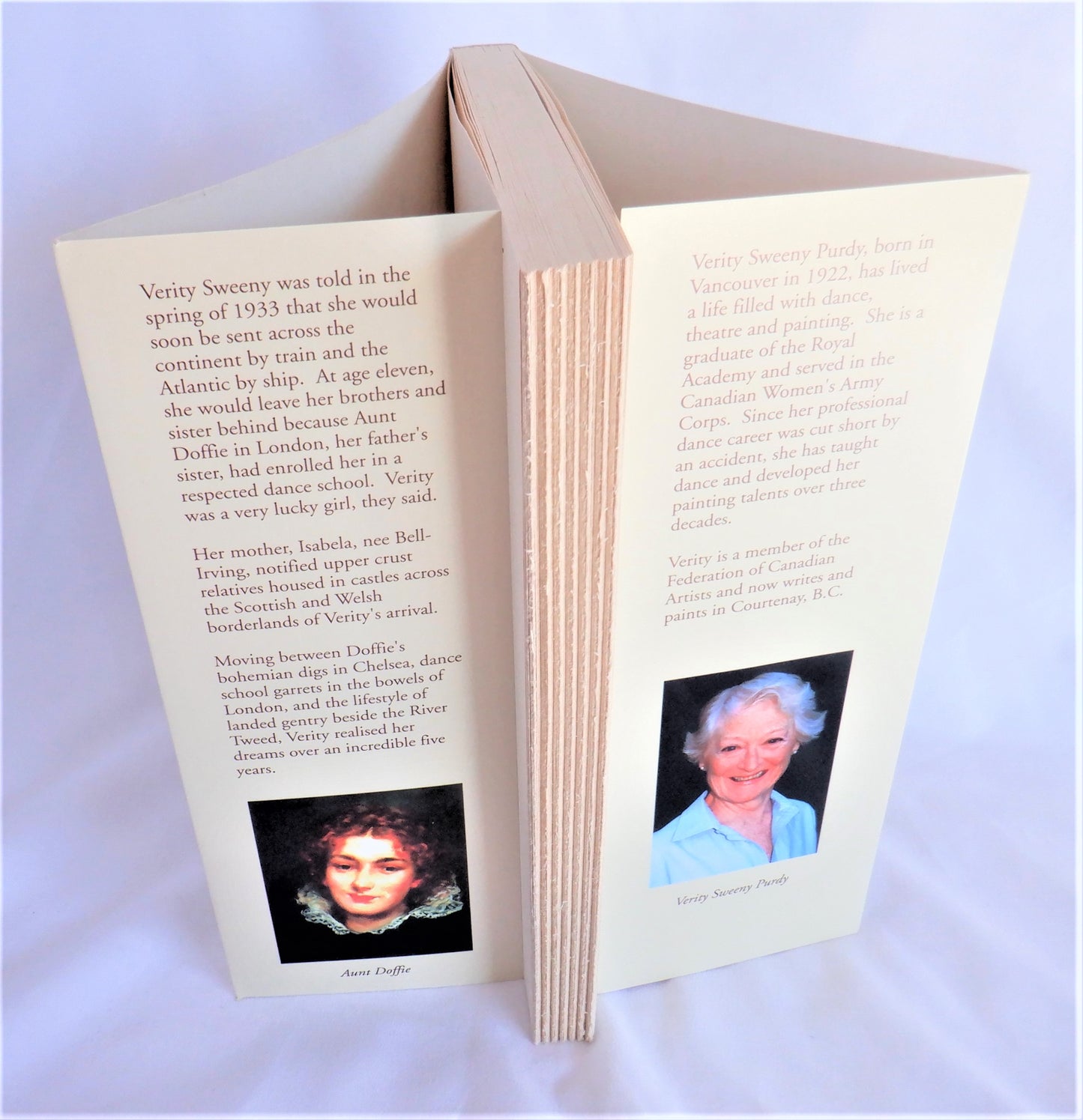 THE LUCKIEST GIRL IN THE WORLD, A Memoir by Verity Sweeny Purdy (1st Ed. SIGNED)