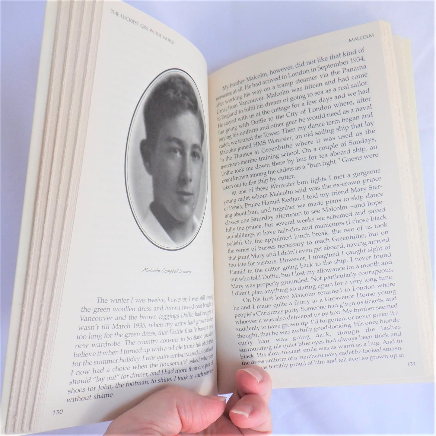 THE LUCKIEST GIRL IN THE WORLD, A Memoir by Verity Sweeny Purdy (1st Ed. SIGNED)