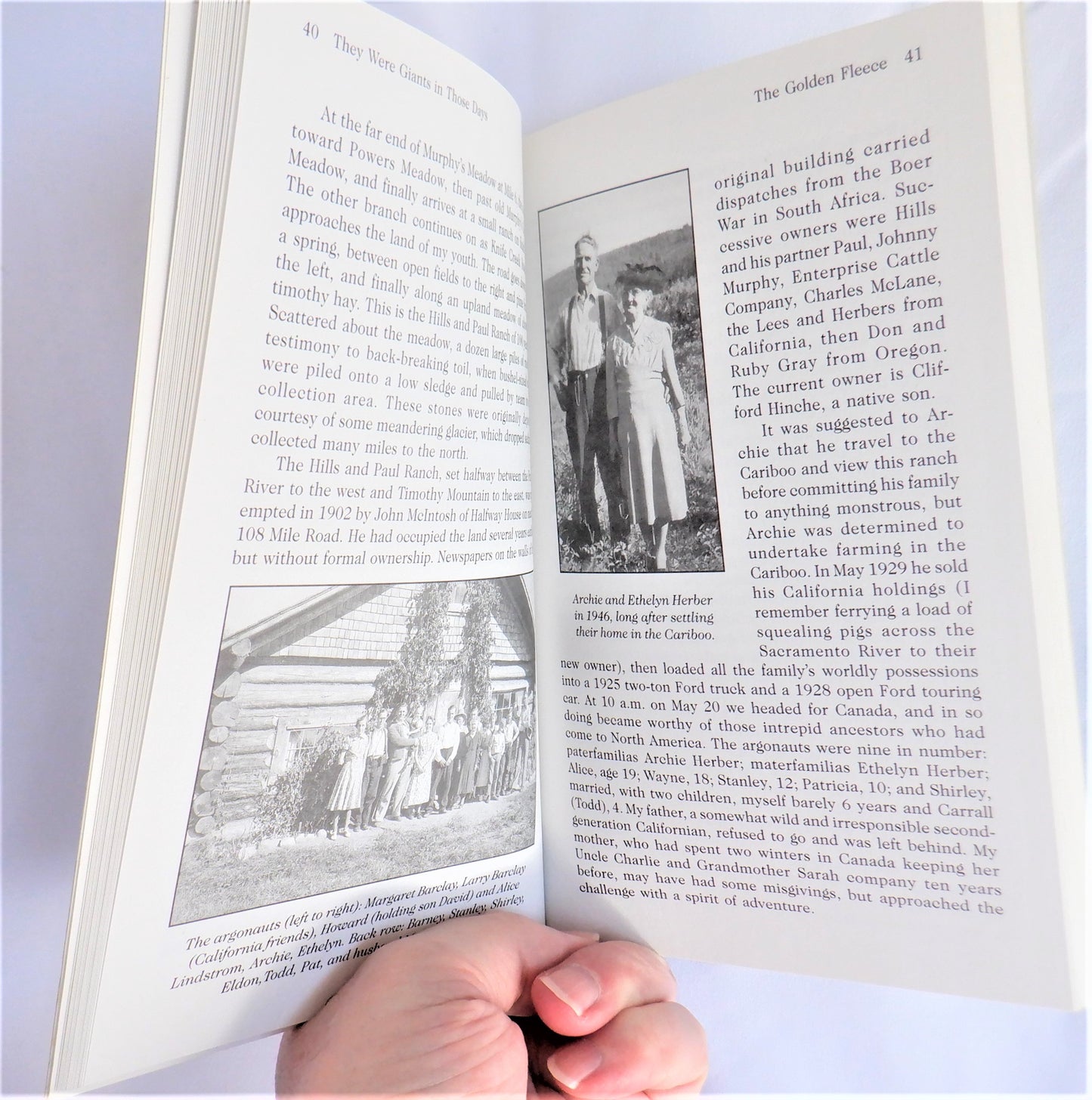 THEY WERE GIANTS IN THOSE DAYS, Stories from the Heart of the Cariboo, by Eldon Lee (1st Ed. SIGNED)