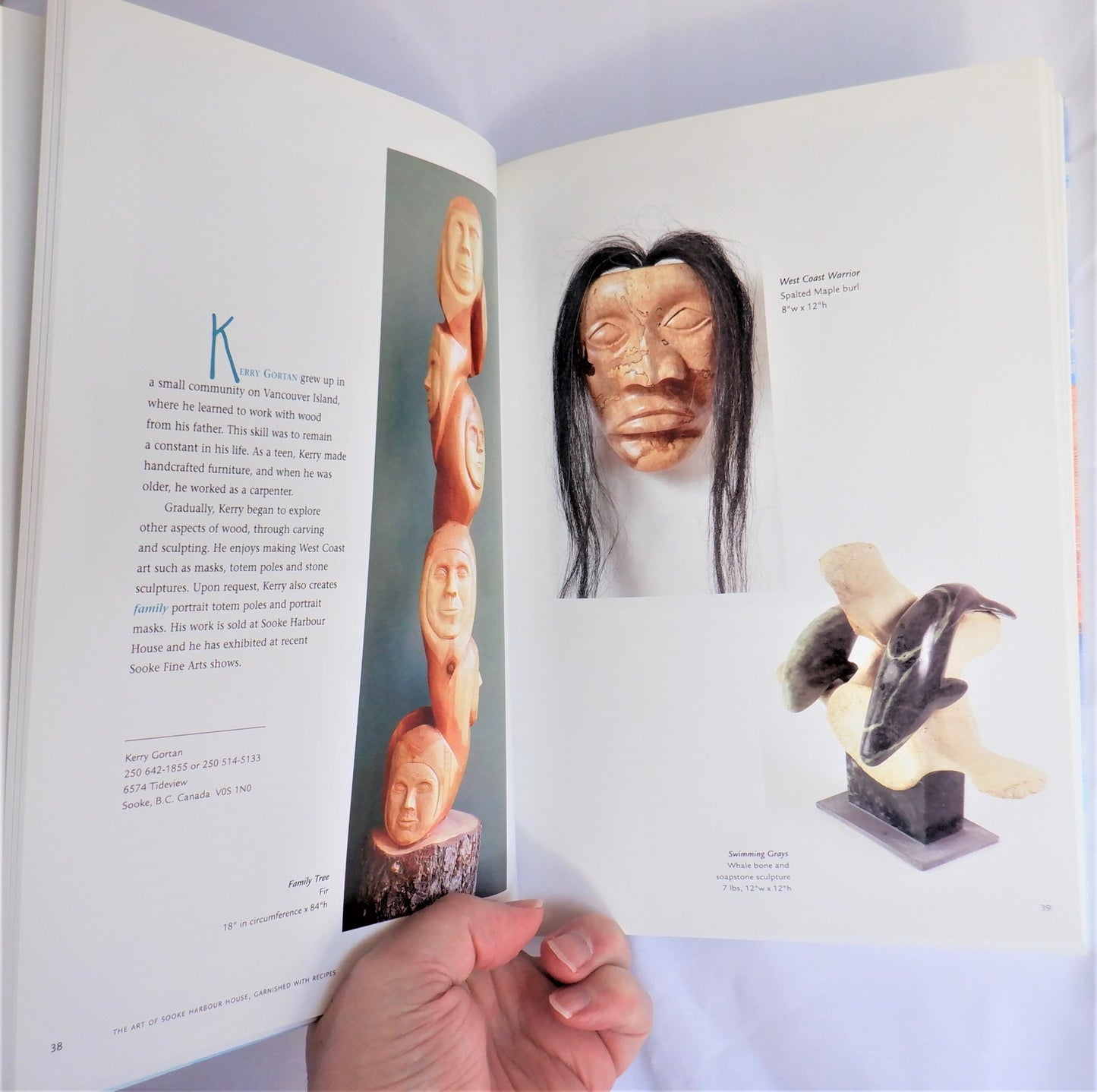 THE ART OF SOOKE HARBOUR HOUSE, Featuring Recipes Inspired by the Art, by Frederique Philip (1st Ed. SIGNED)
