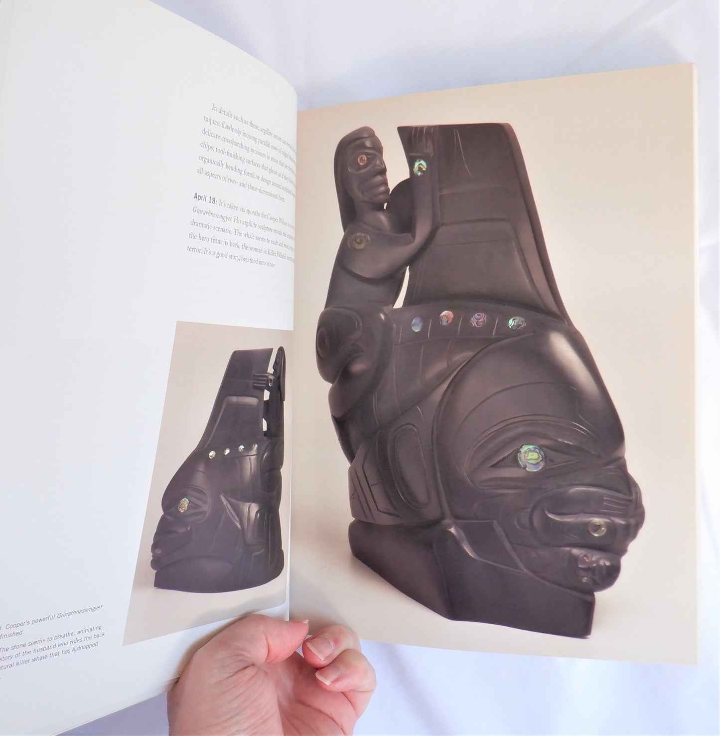 BREATHING STONE, Contemporary Haida Argillite Sculpture, by Carol Sheehan (1st Ed. SIGNED)