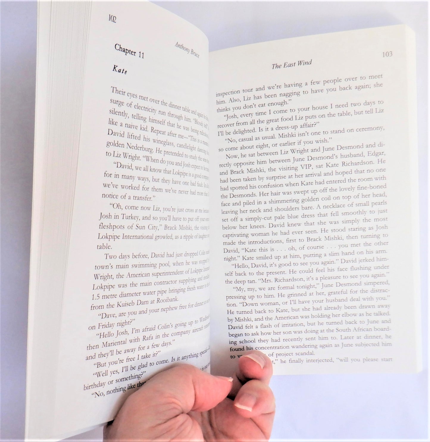 THE EAST WIND, An Adventure Novel by Anthony Bruce (2005-SIGNED)