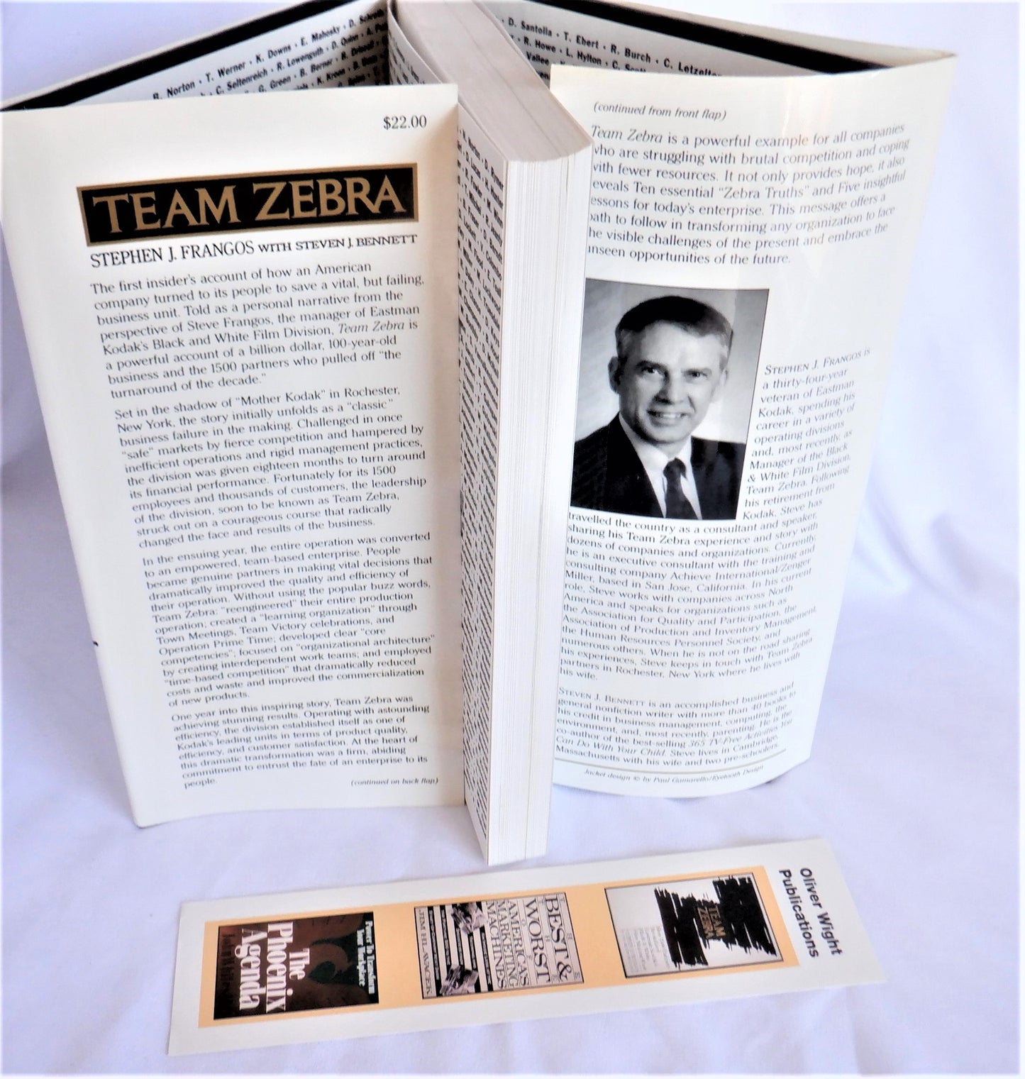TEAM ZEBRA, How 1500 Partners Revitalized Eastman Kodak's Black & White Film-Making Flow, by Stephen J. Frangos with Steven J. Bennett (1st Ed. SIGNED)