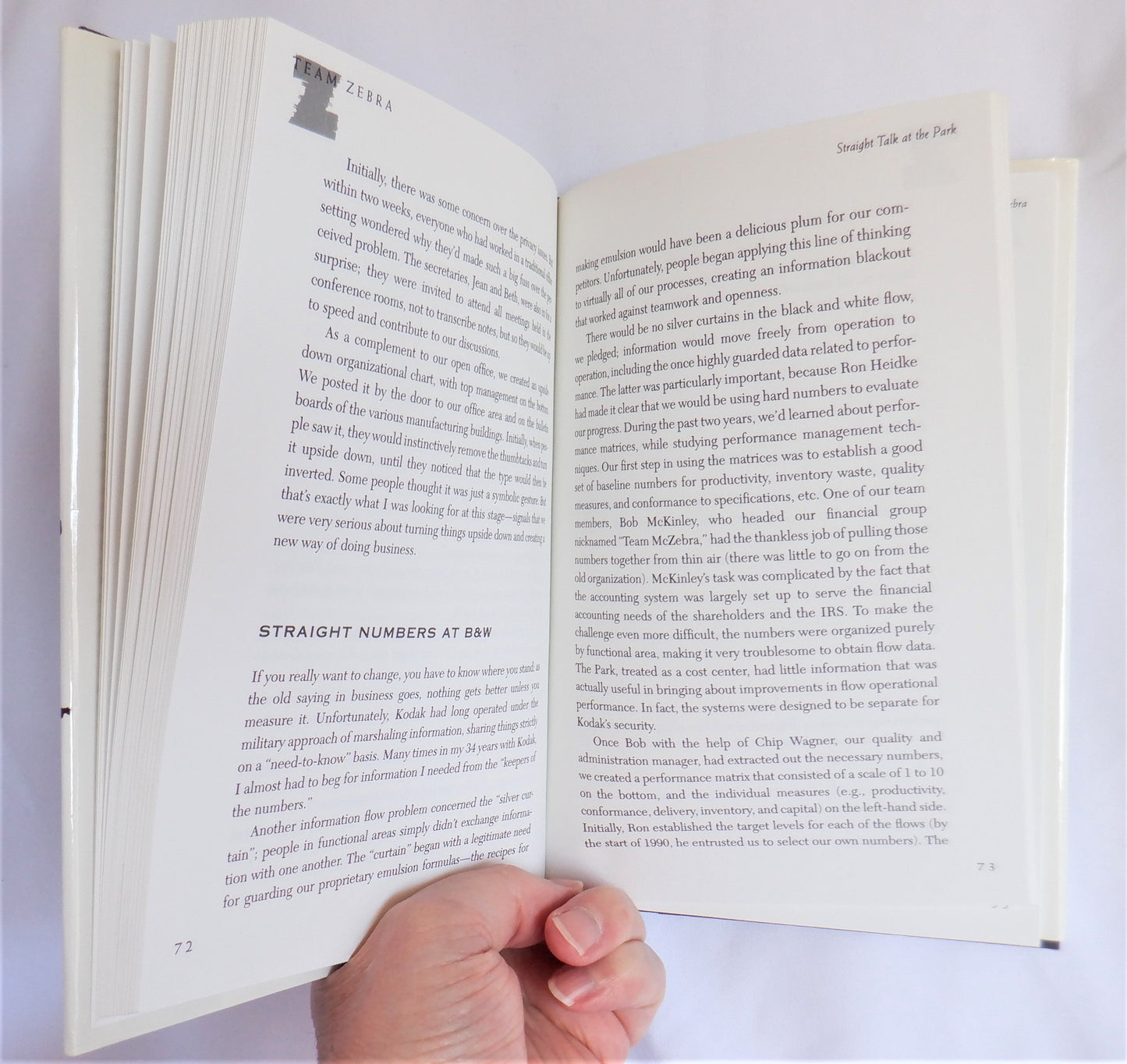 TEAM ZEBRA, How 1500 Partners Revitalized Eastman Kodak's Black & White Film-Making Flow, by Stephen J. Frangos with Steven J. Bennett (1st Ed. SIGNED)