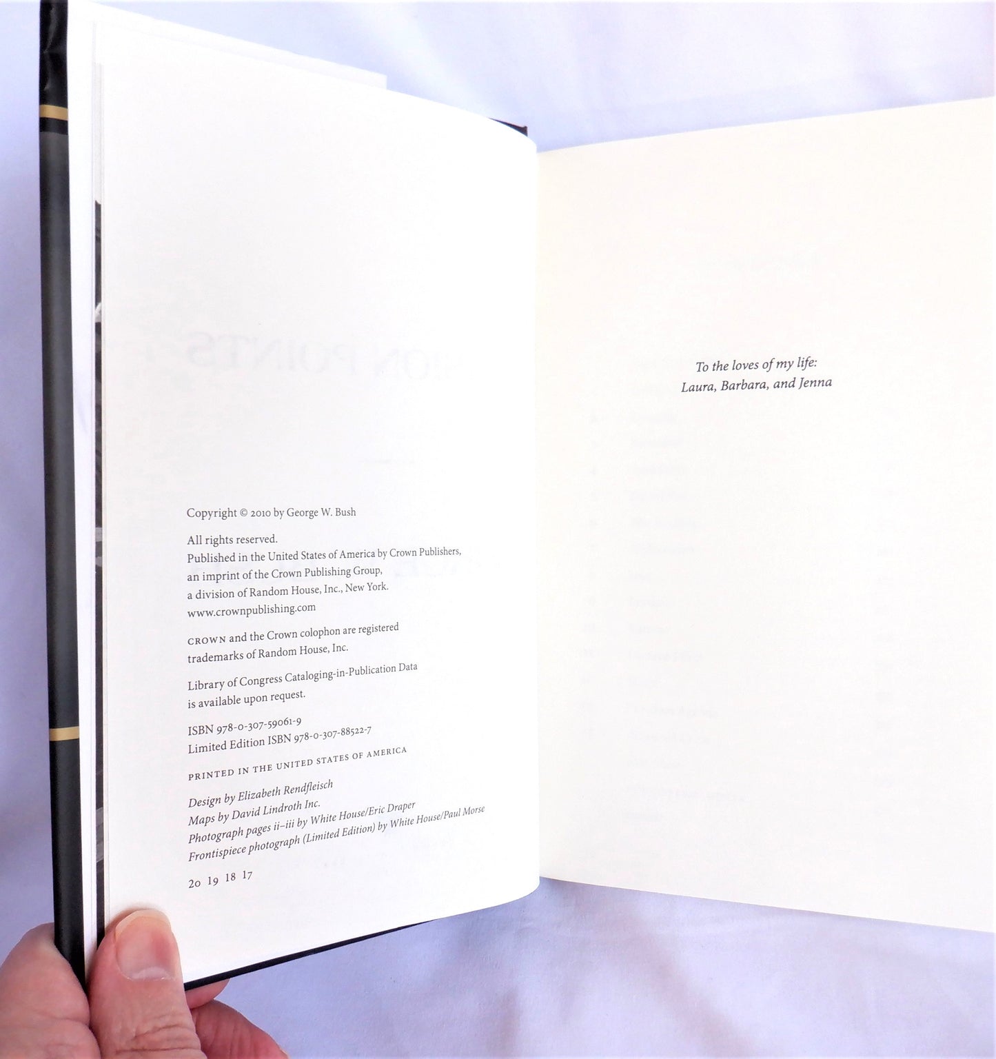 DECISION POINTS, A Presidential Autobiography from George W. Bush (1st Ed. SIGNED)