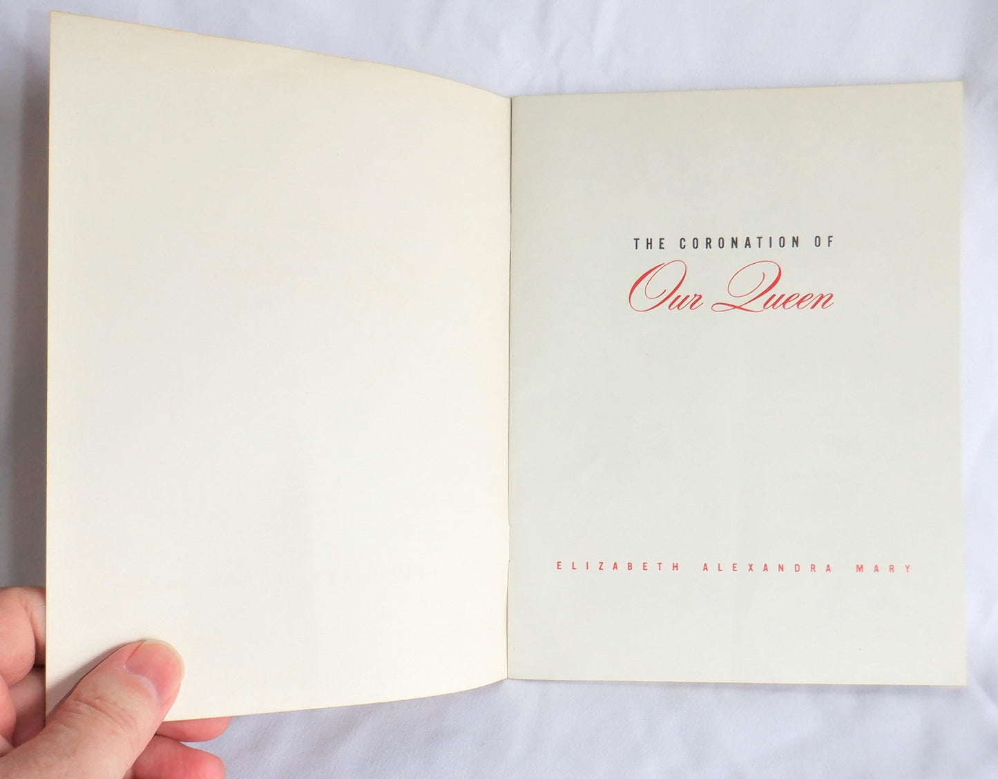 THE CORONATION OF OUR QUEEN, A Souvenir Booklet by Crosby's Jewellers, Courtenay, BC., 1953