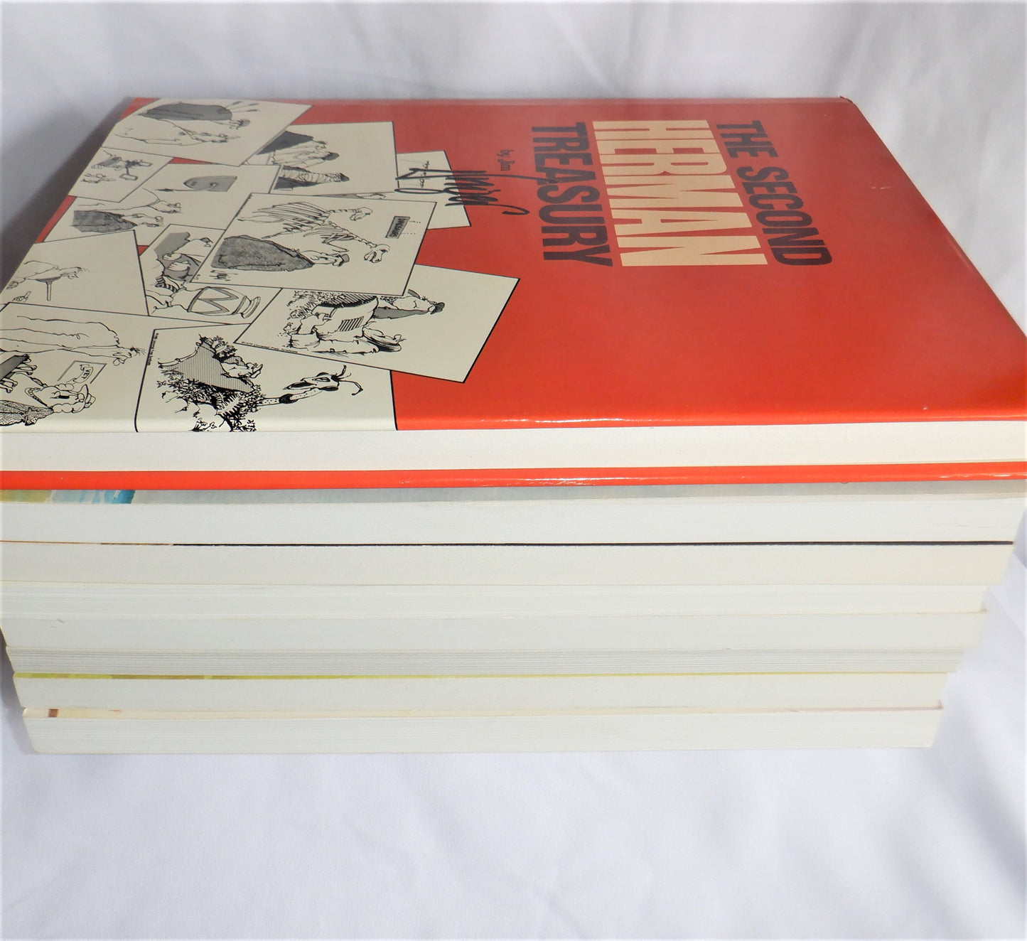 HERMAN TREASURY BOOK SET: VOLUMES 2 Thru 8, and THE BEST OF HERMAN, by Jim Unger, 1980
