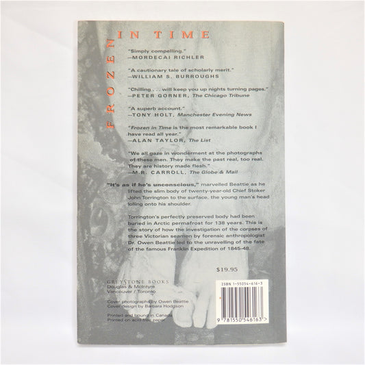 FROZEN IN TIME: The Fate of The Franklin Expedition, by Owen Beattie & John Geiger (1st Ed. SIGNED)
