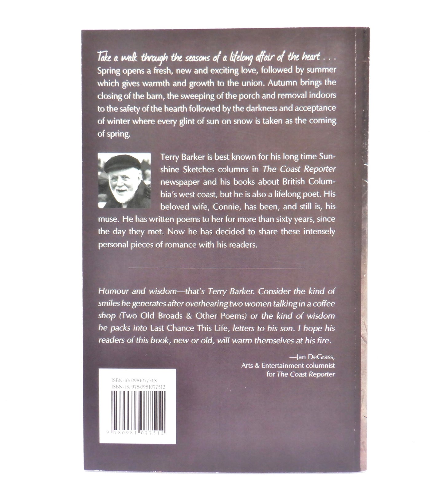 A FINE ROMANCE, TWO LIVES IN POETRY, Poems by Terry Barker & Art by Shannon Barker (1st Ed. SIGNED)
