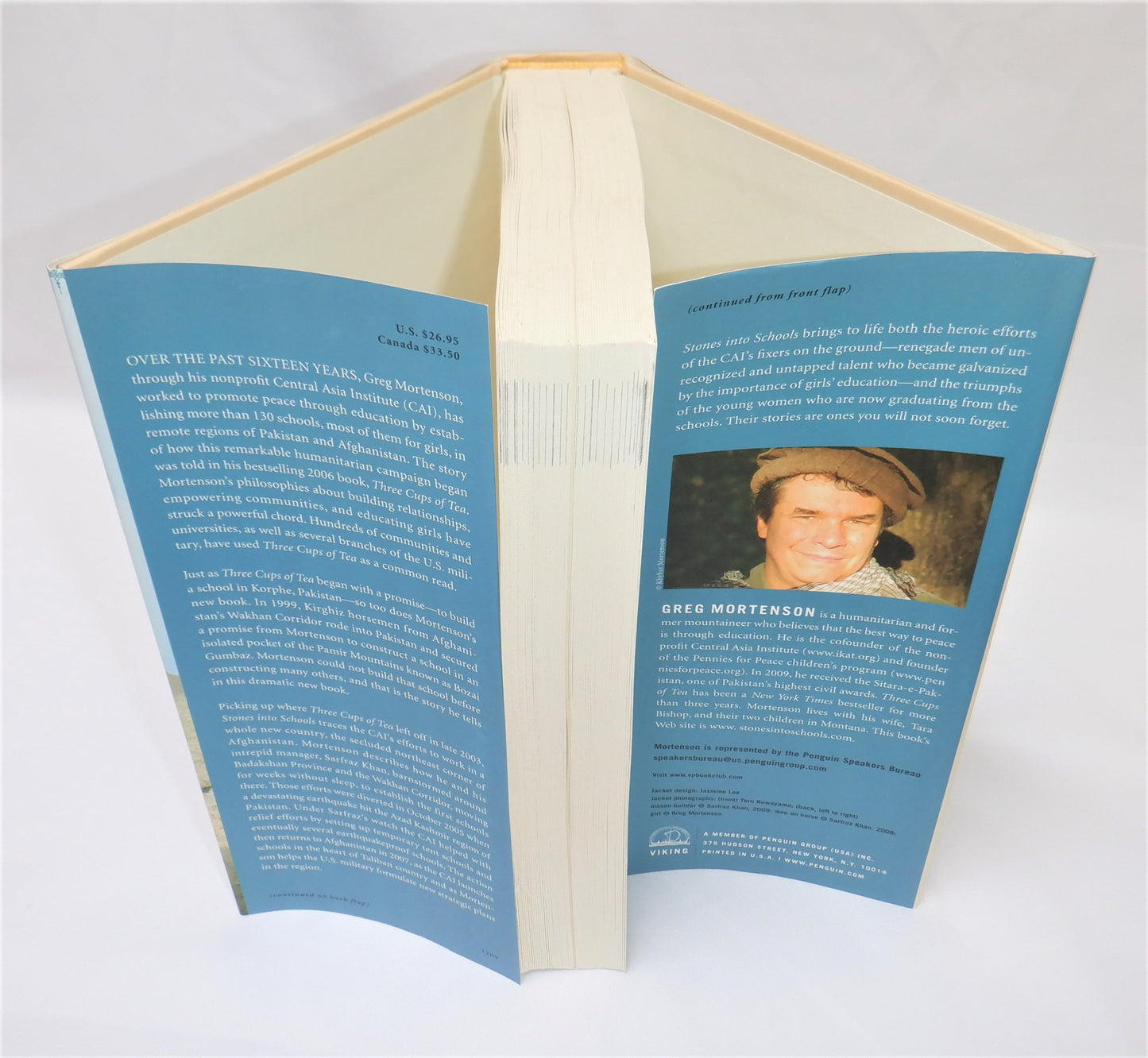 STONES INTO SCHOOLS, Promoting Peace With Books, Not Bombs, by Greg Mortenson (1st Ed. SIGNED)