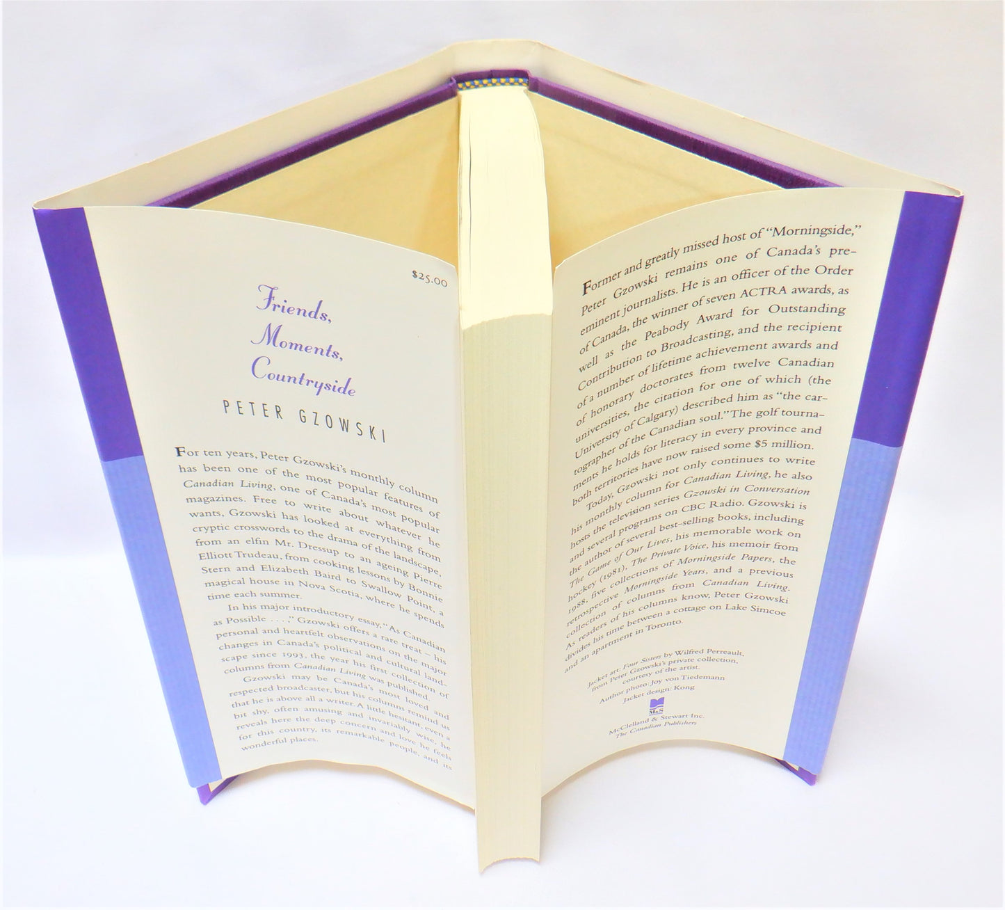 FRIENDS, MOMENTS, COUNTRYSIDE, Selected Columns From Canadian Living 1993-1998, by Peter Gzowski (1998 1st Ed.)