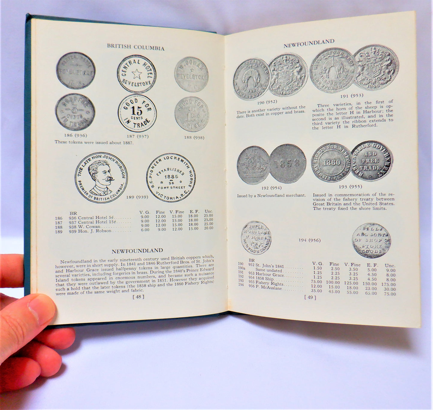 STANDARD CATALOGUE OF CANADIAN COINS, TOKENS and PAPER MONEY, by J.E. Charlton, Tenth Edition 1962