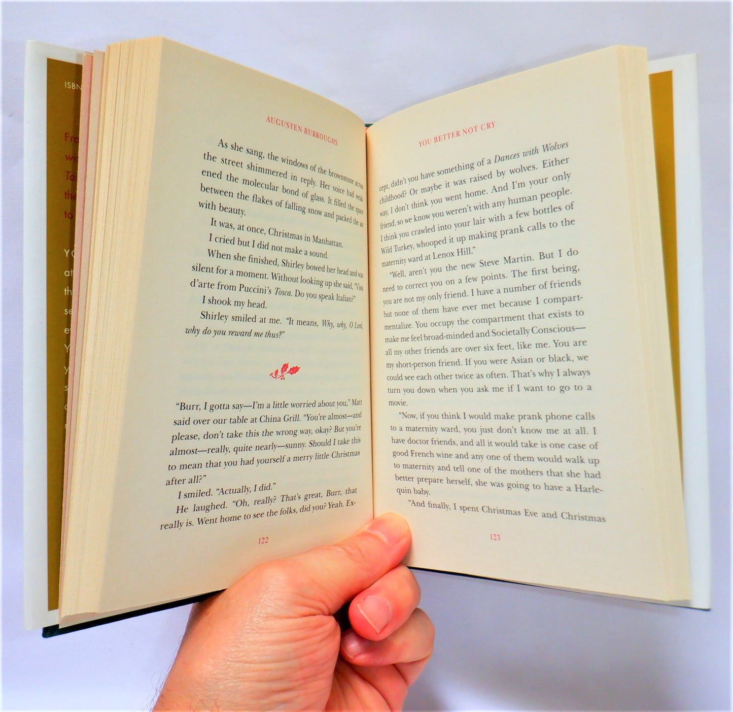 YOU BETTER NOT CRY…Stories for Christmas, by Augusten Burroughs (2009 1st Ed.)