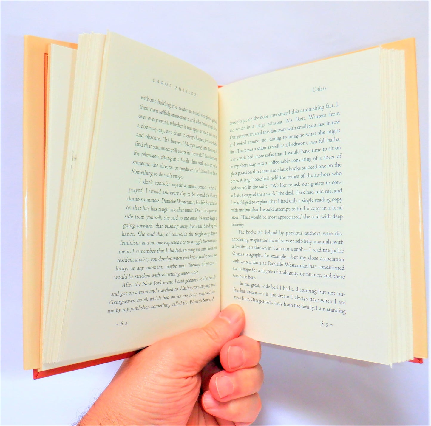 UNLESS, A Novel by Carol Shields (2002 1st Ed.)