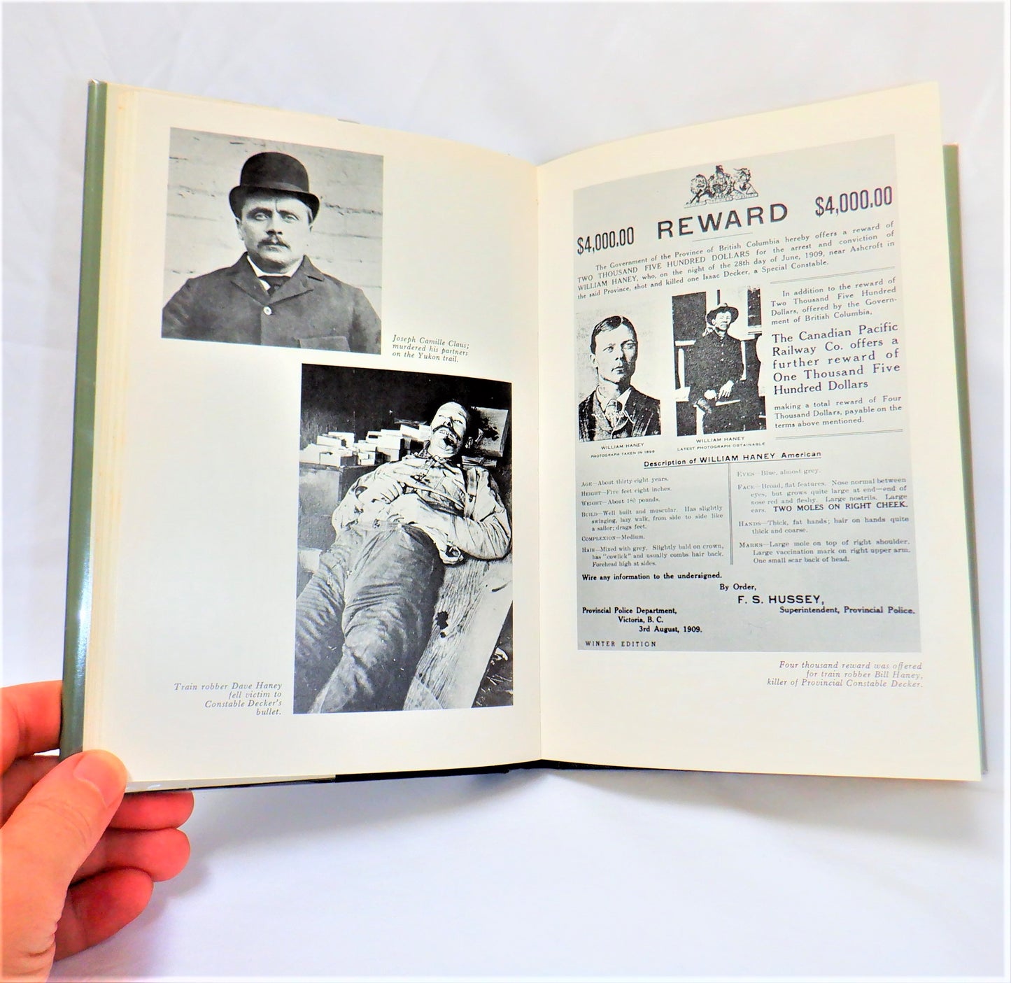 TALES OF THE BRITISH COLUMBIA PROVINCIAL POLICE, True Stories by Inspector Cecil Clark (1st Ed. SIGNED)