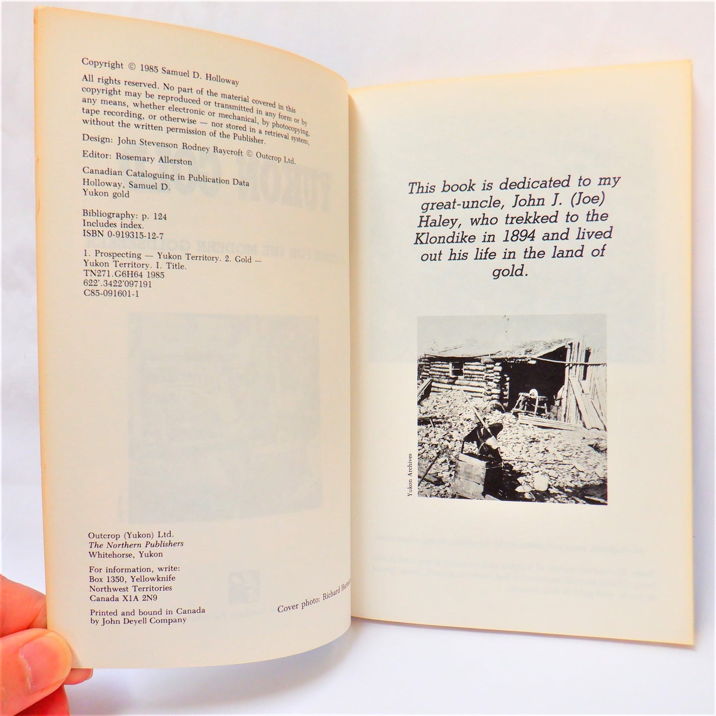 YUKON GOLD, A Guide For The Modern Goldseeker, by Samuel D. Holloway (1985 1st Ed.)