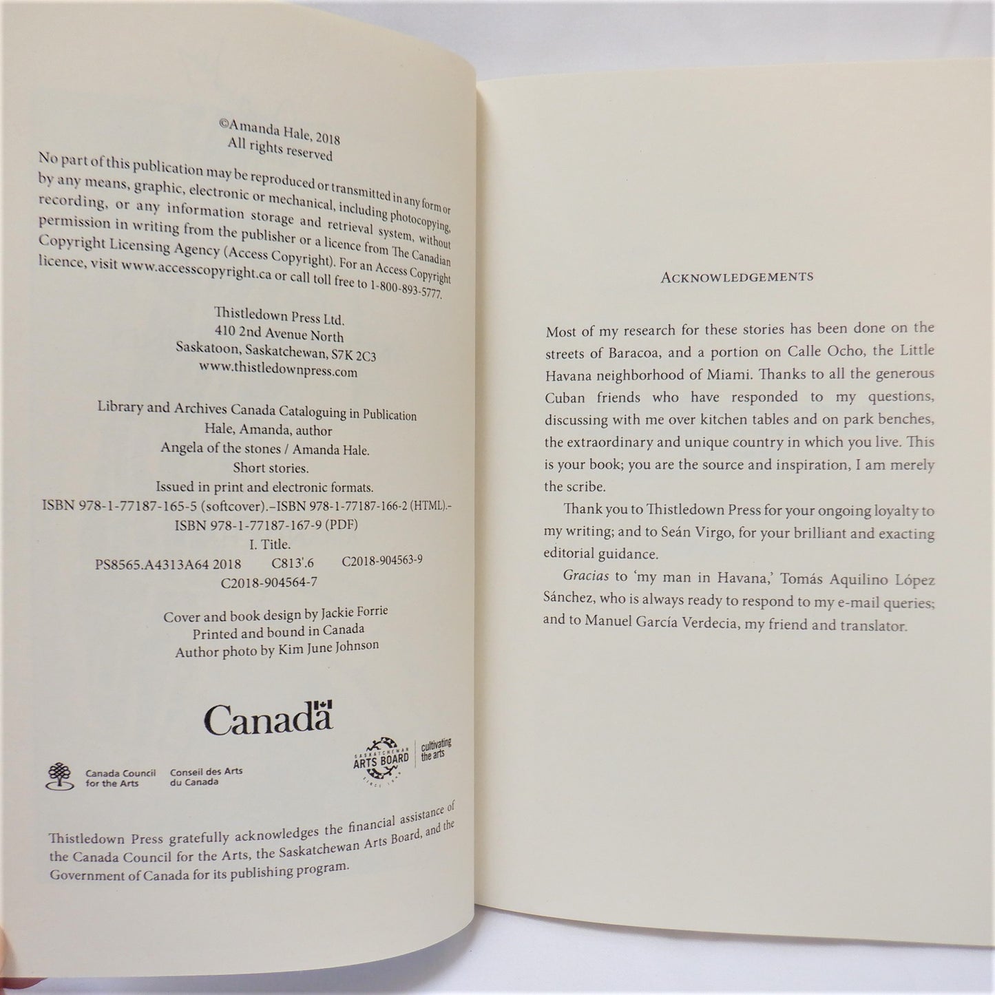 ANGELA OF THE STONES, Stories of CUBA by Amanda Hale (1st Ed. SIGNED)