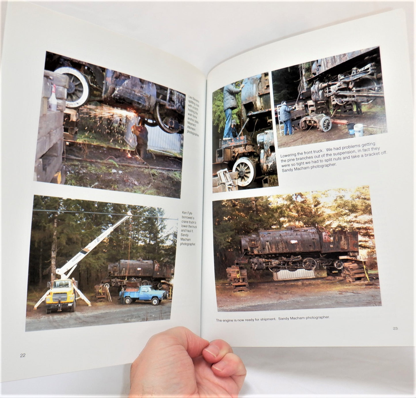 RESTORATION AGAINST ALL ODDS, A History and Saving of a Stream Locomotive on Northern Vancouver island, by Robert S. Macham (2015 1st Ed.)