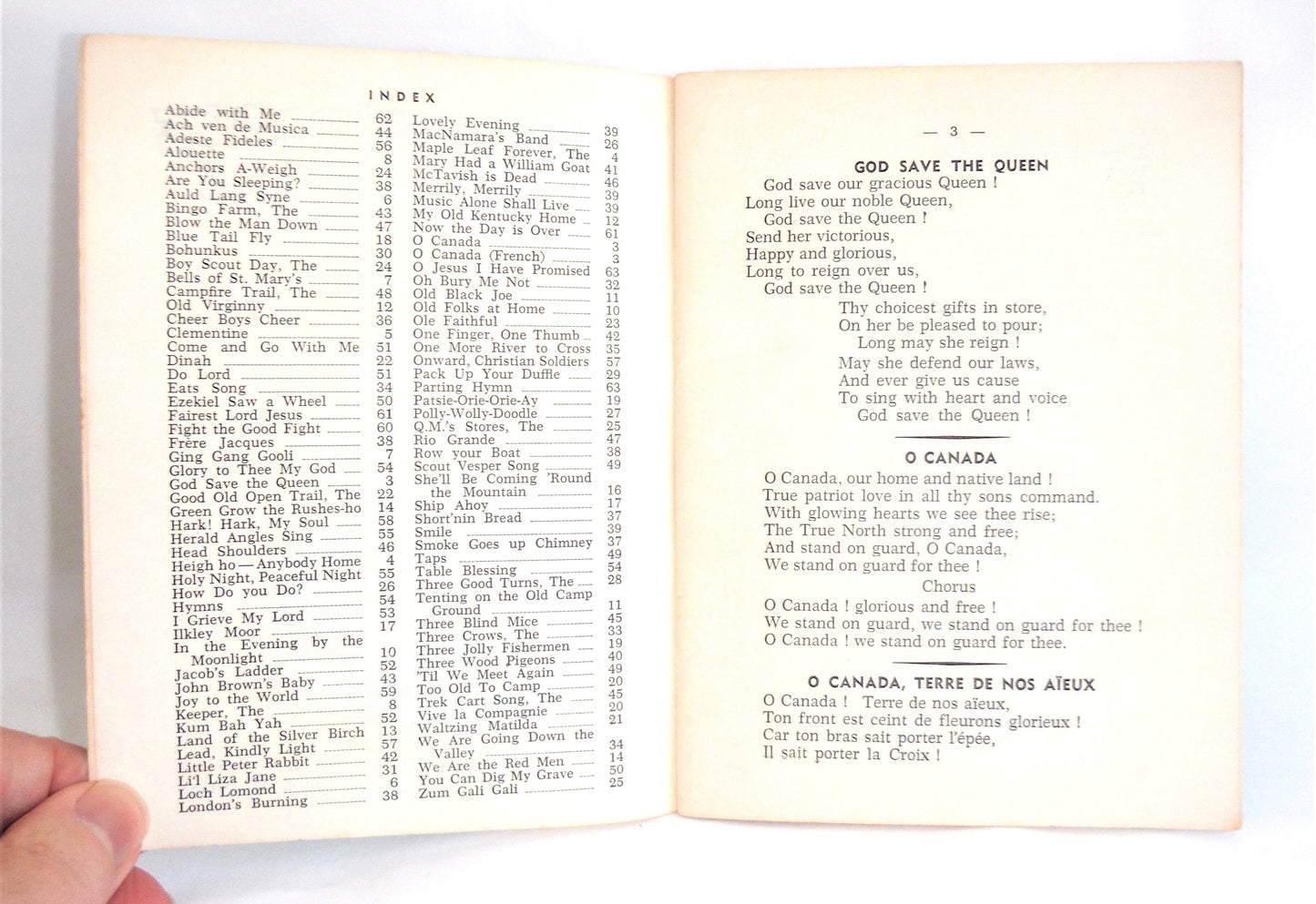 THE CAMPFIRE SONG BOOK, Published by The National Council Boy Scouts of Canada, 1963