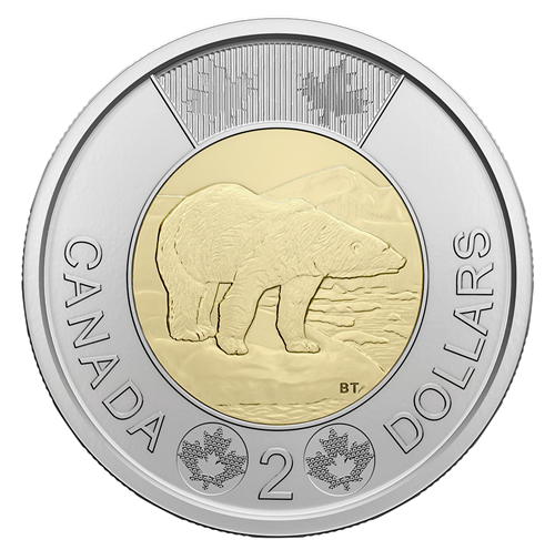 2023 Special Collectors Edition 5-Rolls Brilliant Uncirculated RCM QEII LAST STRIKE Coins, in a Presentation Clamshell Case: FULL ROLL of $2, $1, 25¢, 10¢ and 5¢