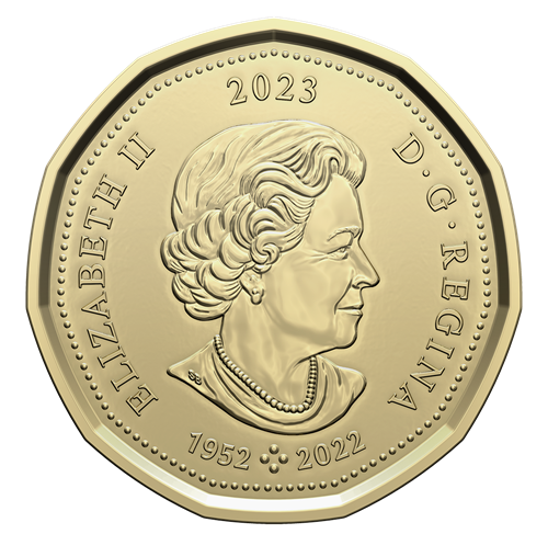 2023 Special Collectors Edition 5-Rolls Brilliant Uncirculated RCM QEII LAST STRIKE Coins, in a Presentation Clamshell Case: FULL ROLL of $2, $1, 25¢, 10¢ and 5¢