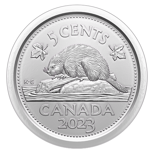 2023 Special Collectors Edition 5-Rolls Brilliant Uncirculated RCM QEII LAST STRIKE Coins, in a Presentation Clamshell Case: FULL ROLL of $2, $1, 25¢, 10¢ and 5¢