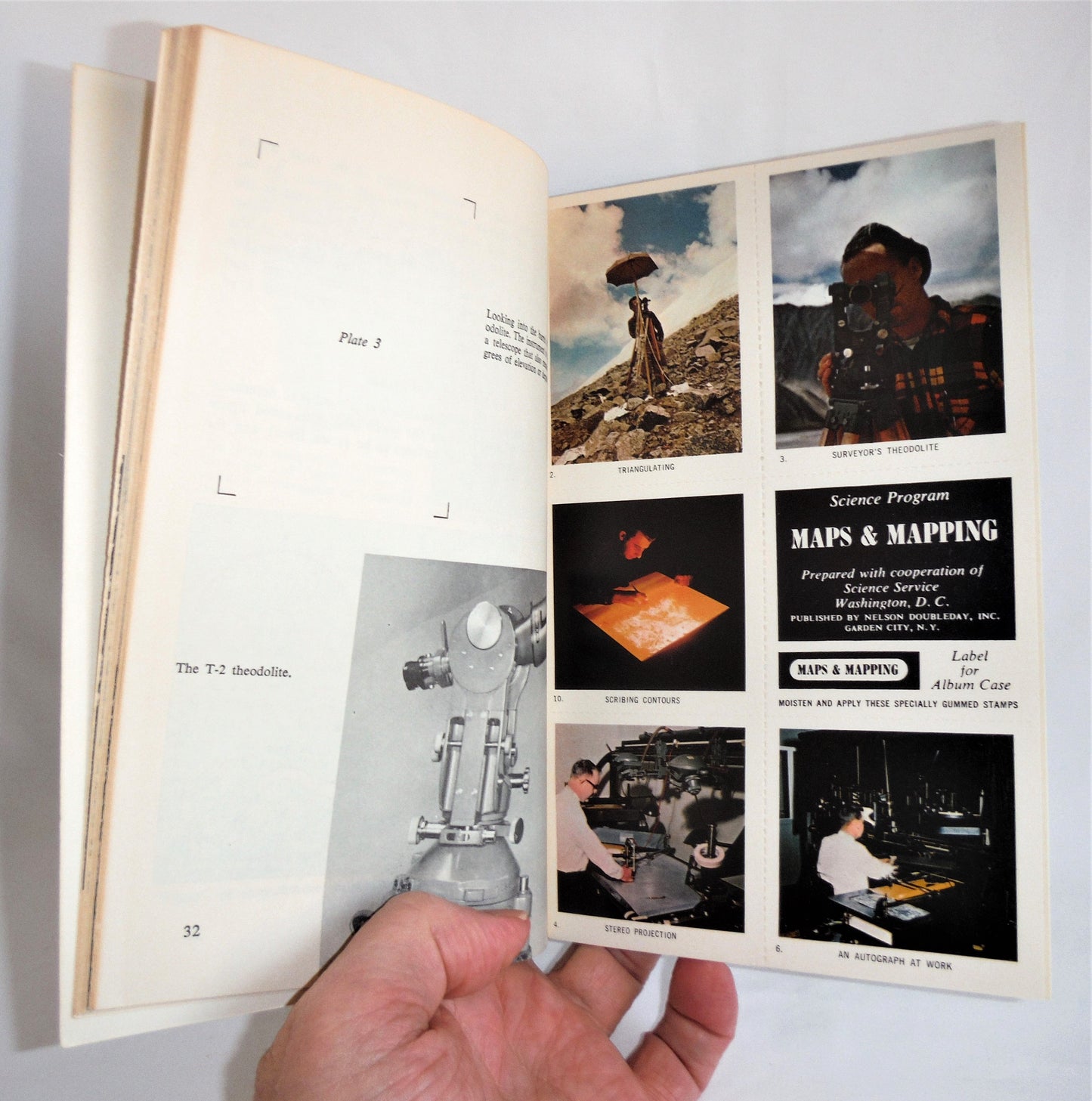 MAPS & MAPPING, a 1970 Instructional Cartography Guide by Science Service Program USA, RARE Includes Unused Original Stickers!