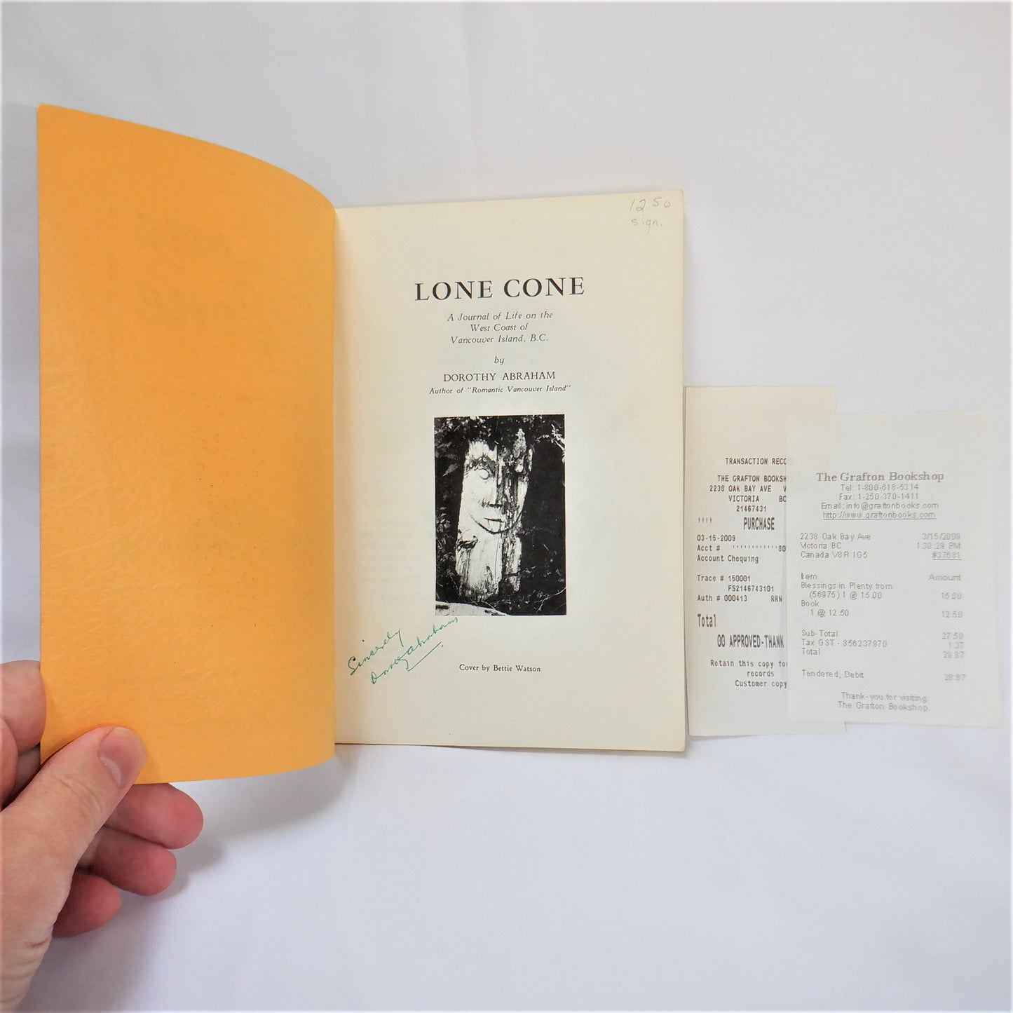 LONE CONE, Life on the West Coast of Vancouver Island BC, by Dorothy Abraham (1st Ed. SIGNED)
