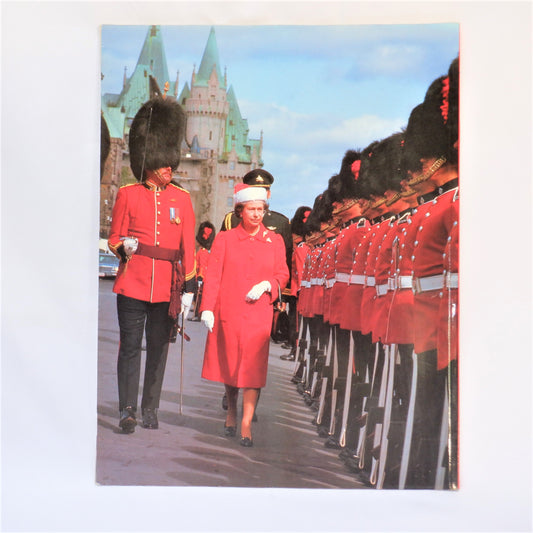 THE QUEEN'S TOUR OF CANADA, Souvenir Edition Guide by Trevor Hall (1984 1st Ed.)