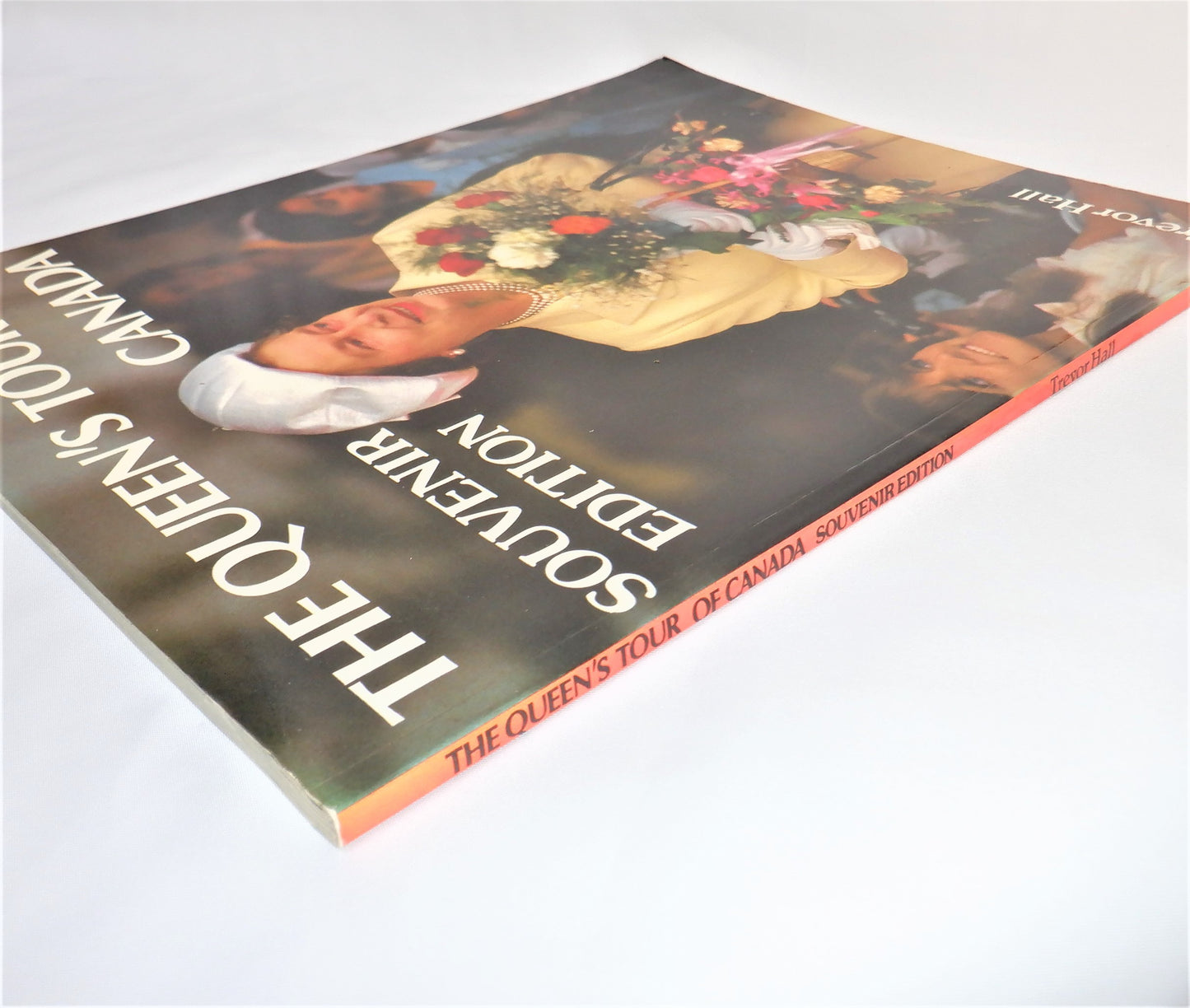 THE QUEEN'S TOUR OF CANADA, Souvenir Edition Guide by Trevor Hall (1984 1st Ed.)